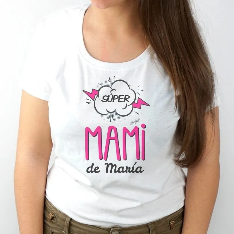 Camiseta personalizada Super Mami